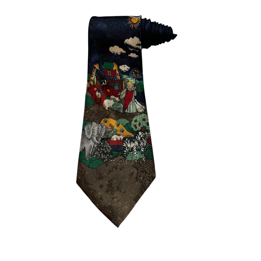 Renaissance Noah’s Ark Religion Christian Novelty Necktie
